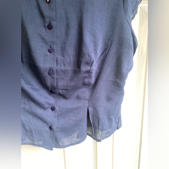 New Reformation Valetta Navy Two-Piece Set Size 4 - Picture 8 of 15